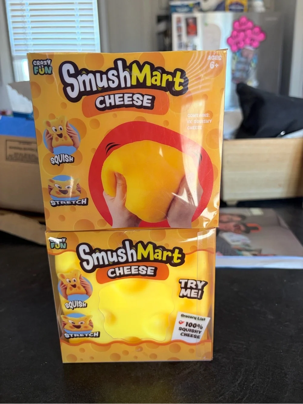 New in box: SmushMart JUMBO Cheese Squishy Toy - from five below